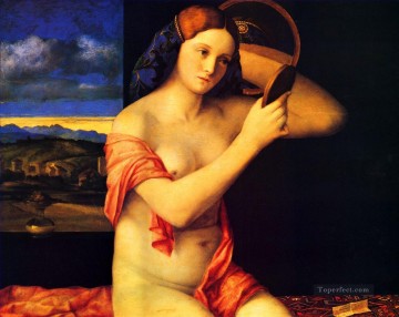 トイレにいる女性 ルネッサンス ジョヴァンニ・ベリーニ Oil Paintings